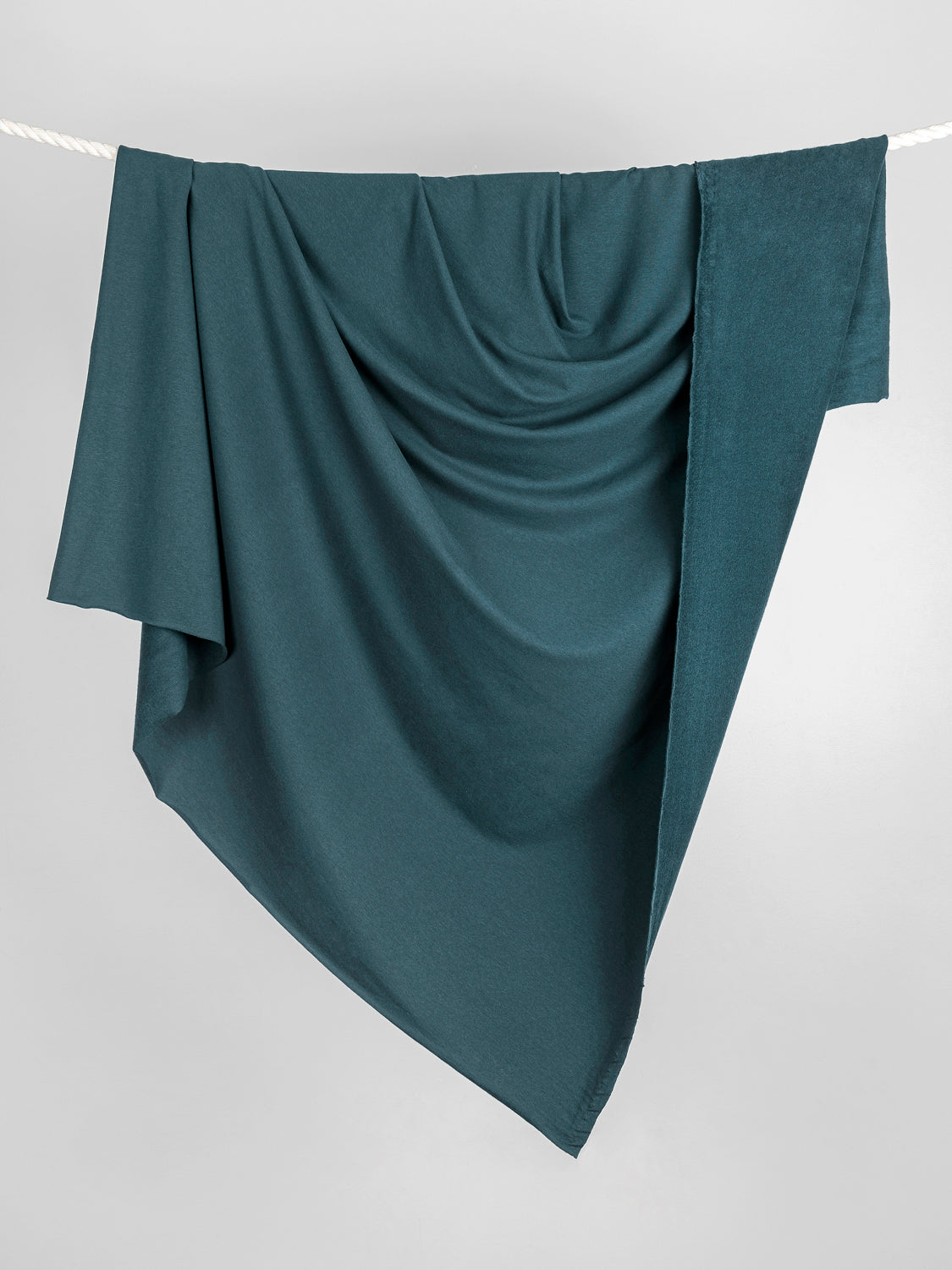 Bamboo Cotton Stretch Fleece - Teal | Core Fabrics