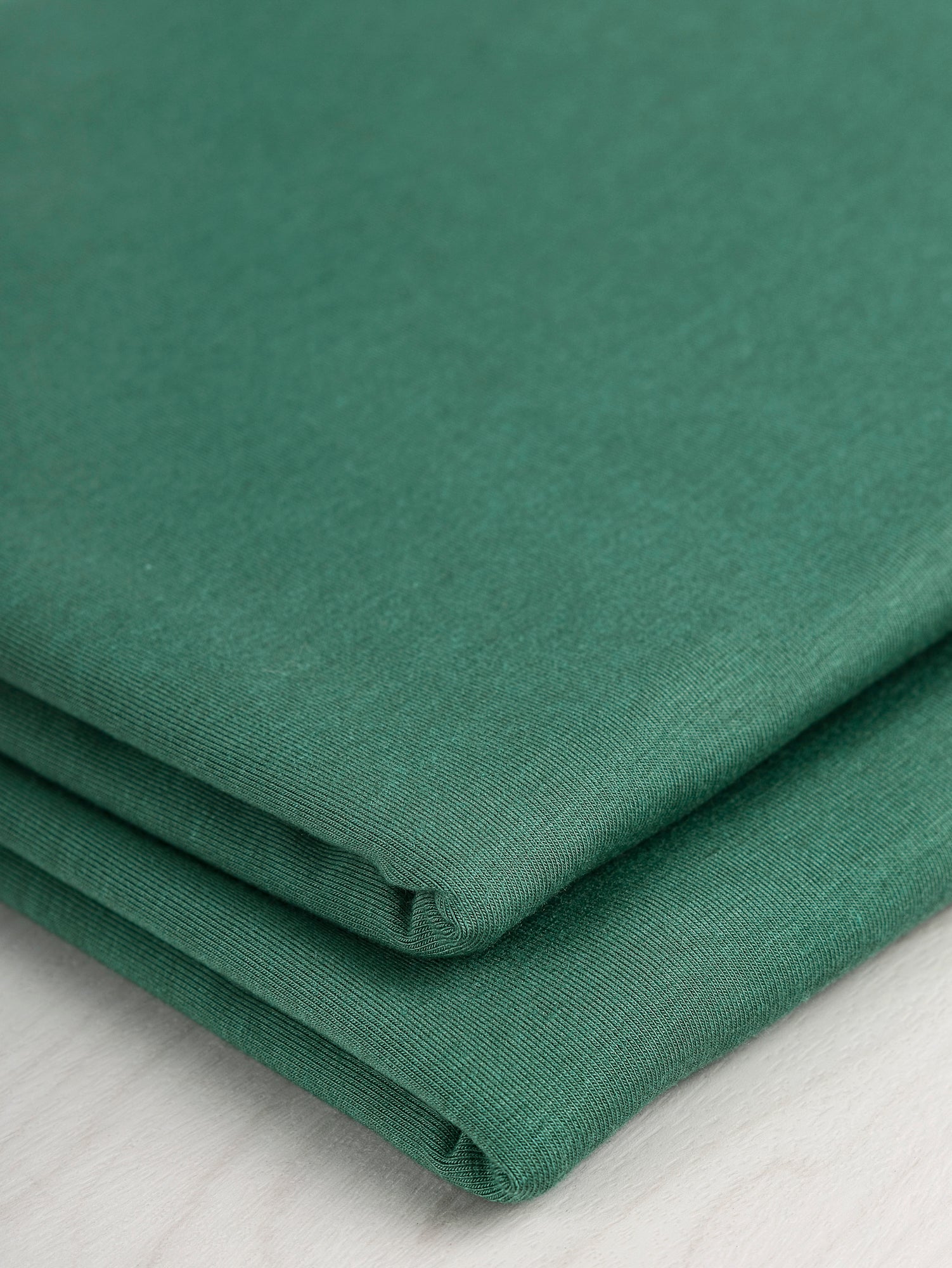 F-BAM006-020-Bamboo-Organic-Cotton-Spandex-Jersey-Knit-Pine-Green-Core-Fabrics-fold.JPG