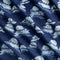 Beautifully Imperfect Strawberry Flower Block Print Cotton Poplin - Indigo + Chambray