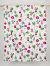 F-COT355-Beet-It-Print-Organic-Cotton-Linen-White-Green-Magenta-Core-Fabrics-draped.JPG