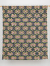 Block Print Floral Cotton Poplin - Navy + Pink + Green + Yellow | Core Fabrics