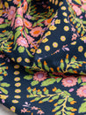 Block Print Floral Cotton Poplin - Navy + Pink + Green + Yellow | Core Fabrics