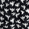 Bootiful Ghost Print Cotton Flannel Deadstock - Black + White
