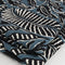 Botanical Tile Print Ecovero Viscose - Black + Teal + Cream