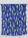 F-COT359-Breath-of-Allium-Print-Organic-Cotton-Linen-Cobalt-Green-White-Core-Fabrics-draped