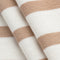 Breton Stripe Organic Cotton Jersey Knit - Cream + Beige