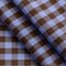Brownie Handwoven Gingham Cotton - Chocolate + Cornflower