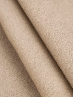 Brushed Melton Wool Blend Deadstock - Beige