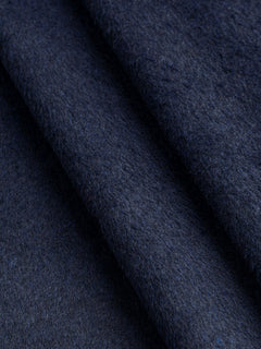 Brushed Melton Wool Blend Deadstock - Indigo