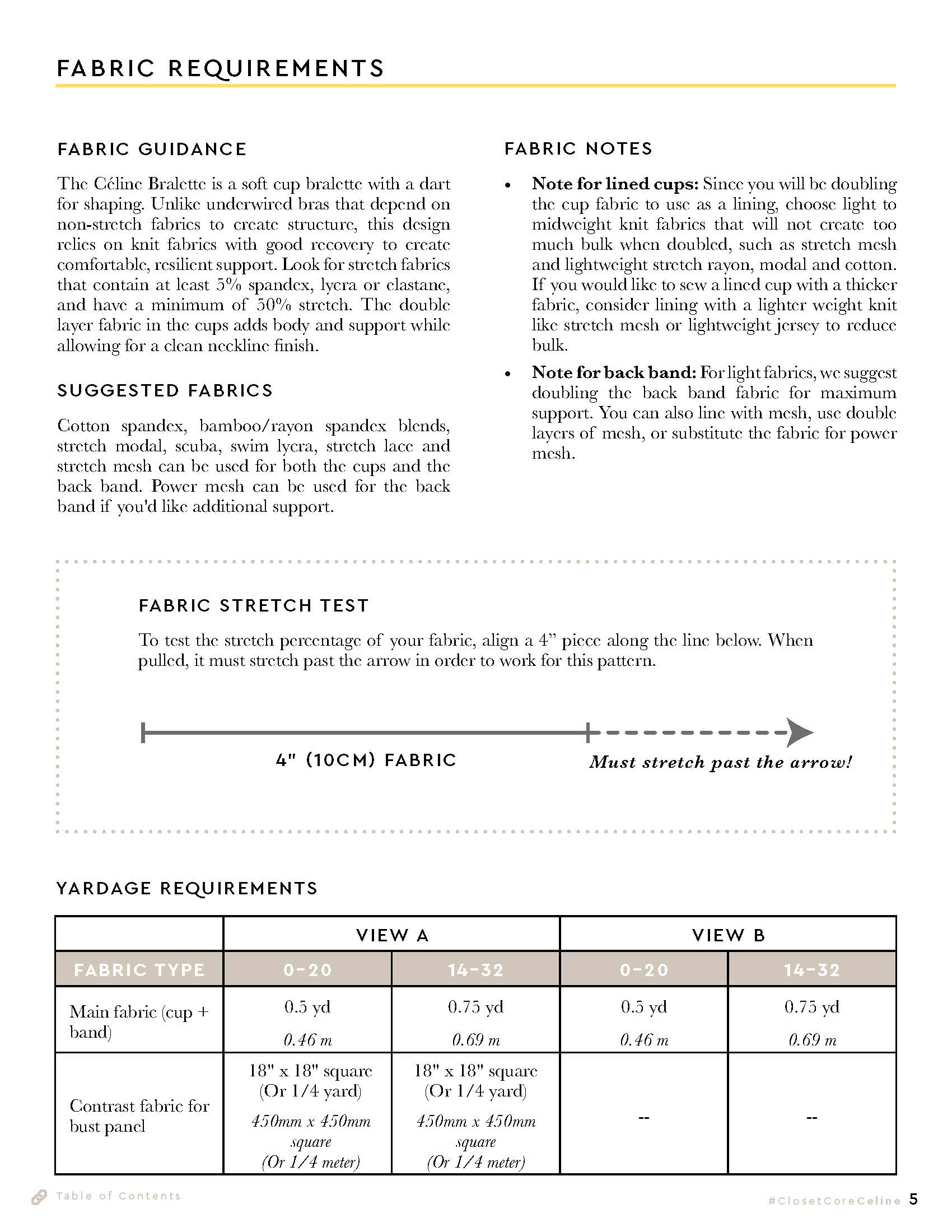Céline Bralette PDF Pattern | Core Fabrics