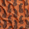 Cheetah the Heat Print Swim Performance Knit - Terracotta + Black