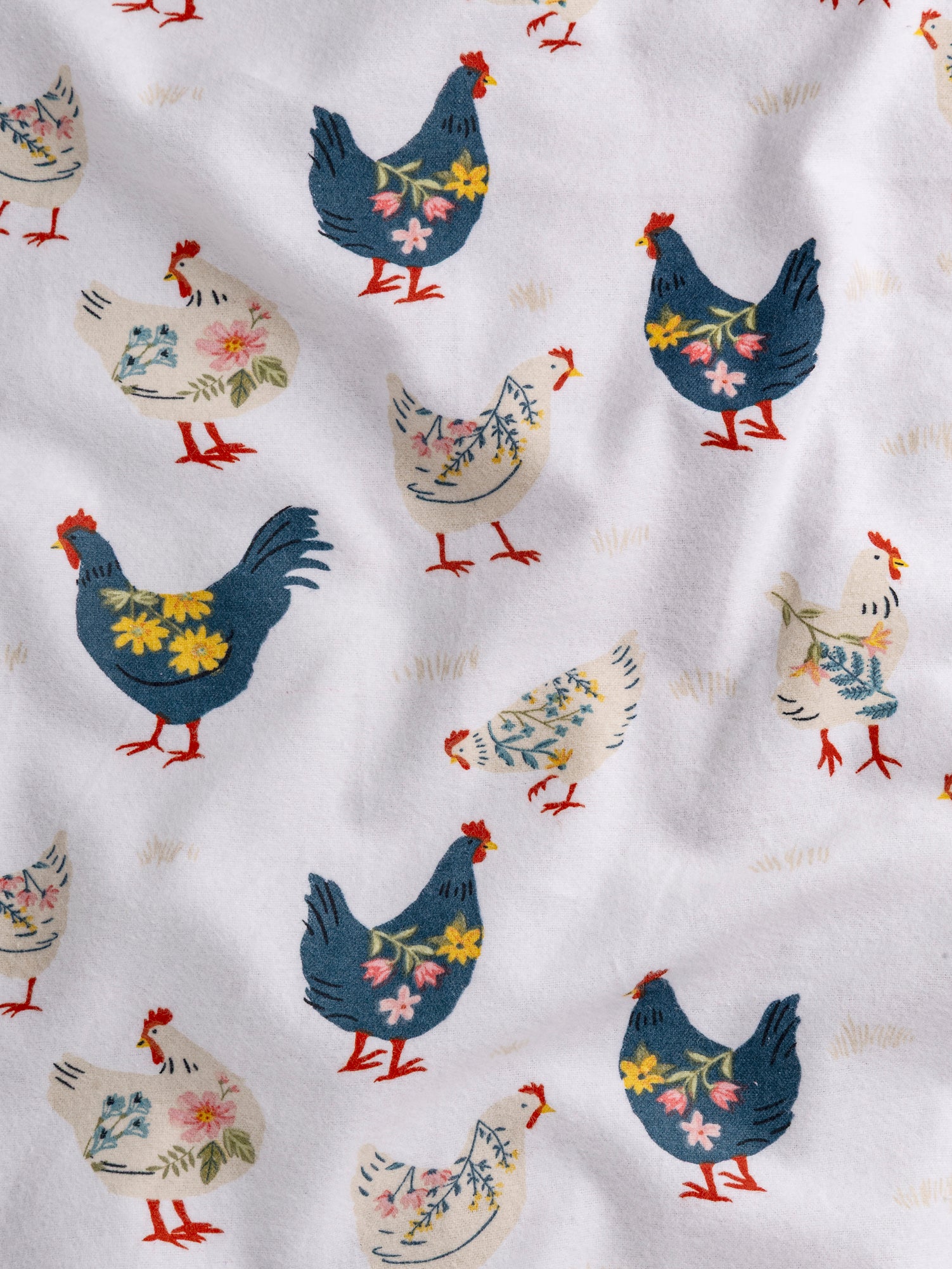 F-COT429-Chicken-Print-Cotton-Flannel-Deadstock-White-Blue-Yellow-Beige-Core-Fabrics-scrunched.JPG