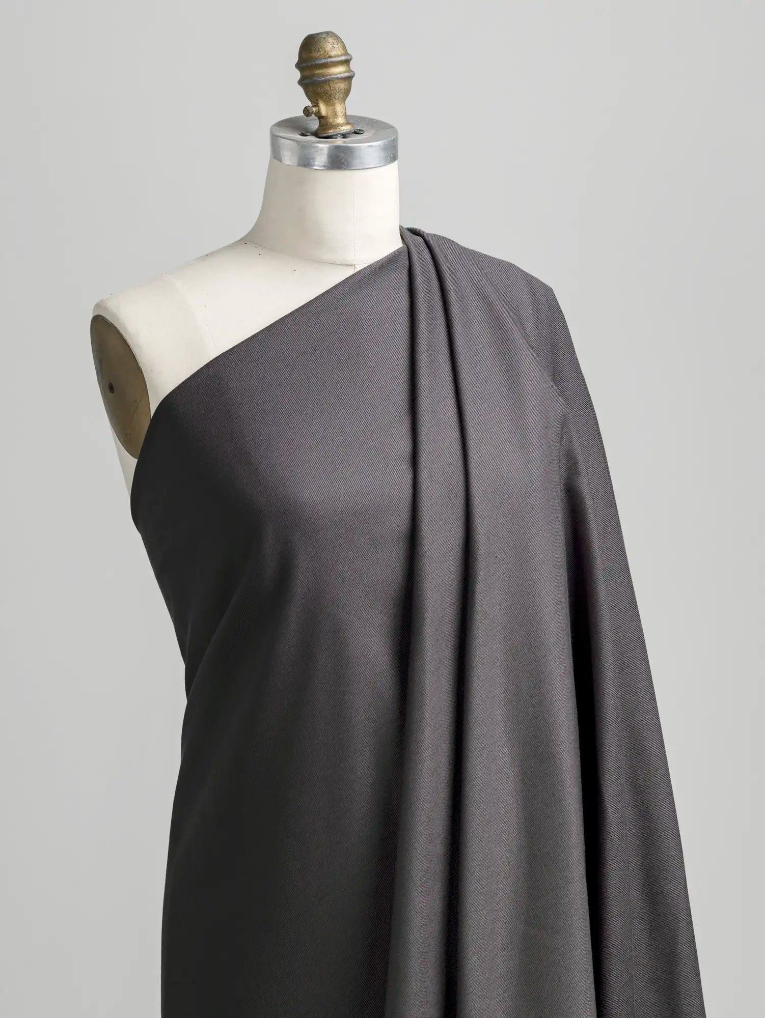Classic Non Stretch Cotton Twill - Charcoal