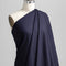 Sergé classique en coton non extensible - Marine