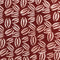 Grain de café batik de coton artisanal - Bordeaux