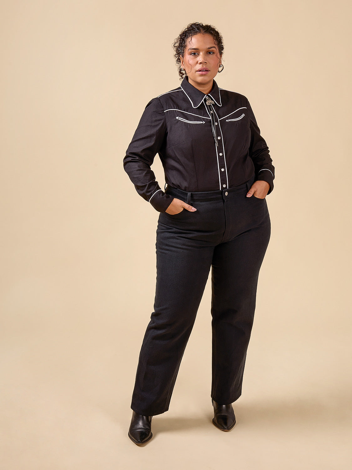 dress western shirts Roper Men's Black Poplin Snap Shirt Front flap pockets on the chest have traditional snap closures as does the front placket Cornelius Western Shirt Core