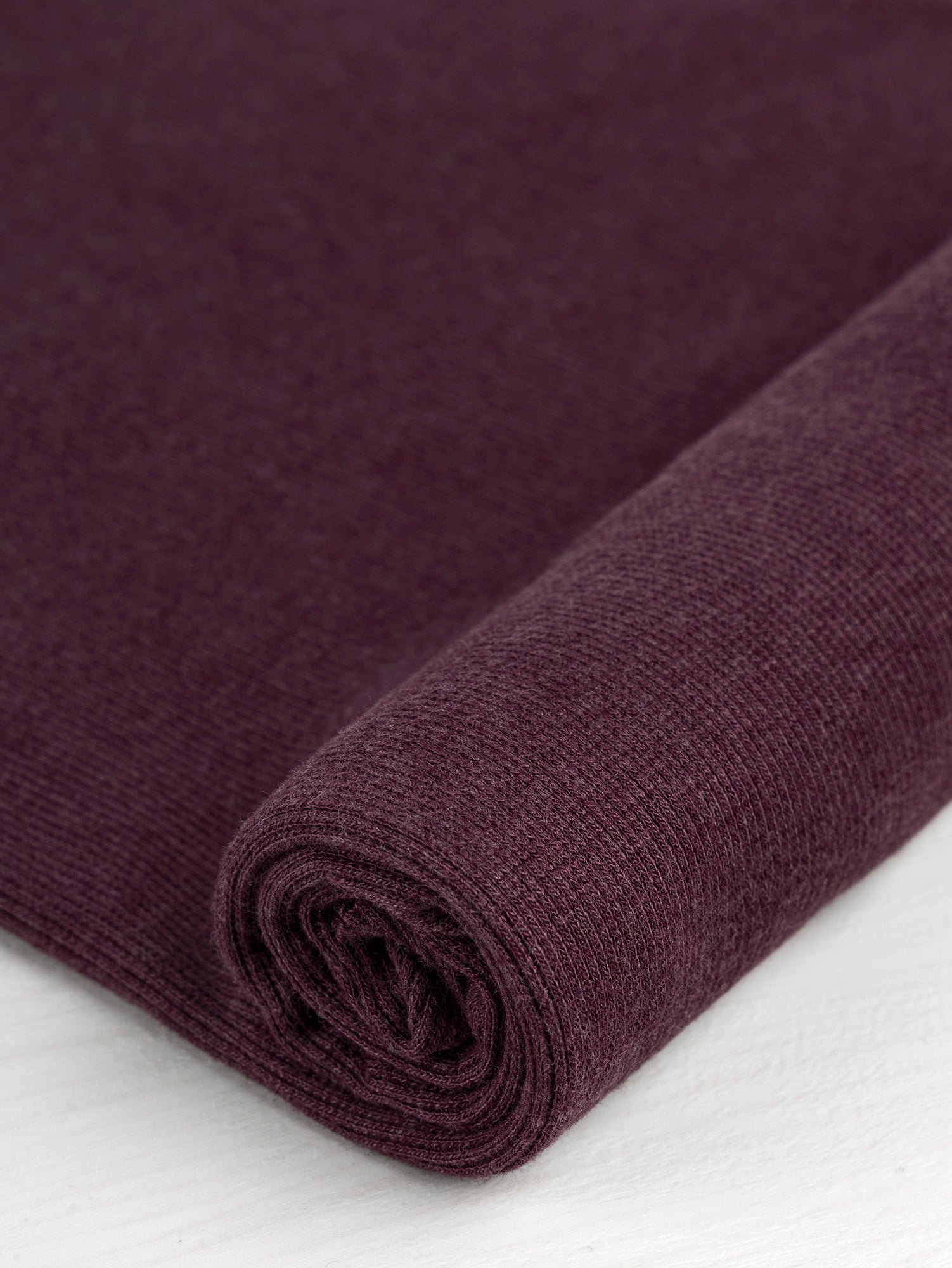 N-RIB001-019 - Bamboo Cotton 2x2 Baby Rib - Mulberry -Core-Fabrics
