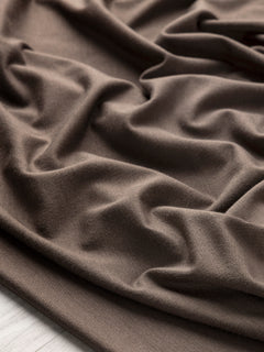 Cotton Bamboo Spandex Stretch Knit Deadstock - Dark Khaki