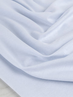 Tissu chemise coton oxford - Brume bleue