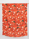Crane Floral Print EcoVero Viscose Crepe - Red + Green + Blue | Core Fabrics