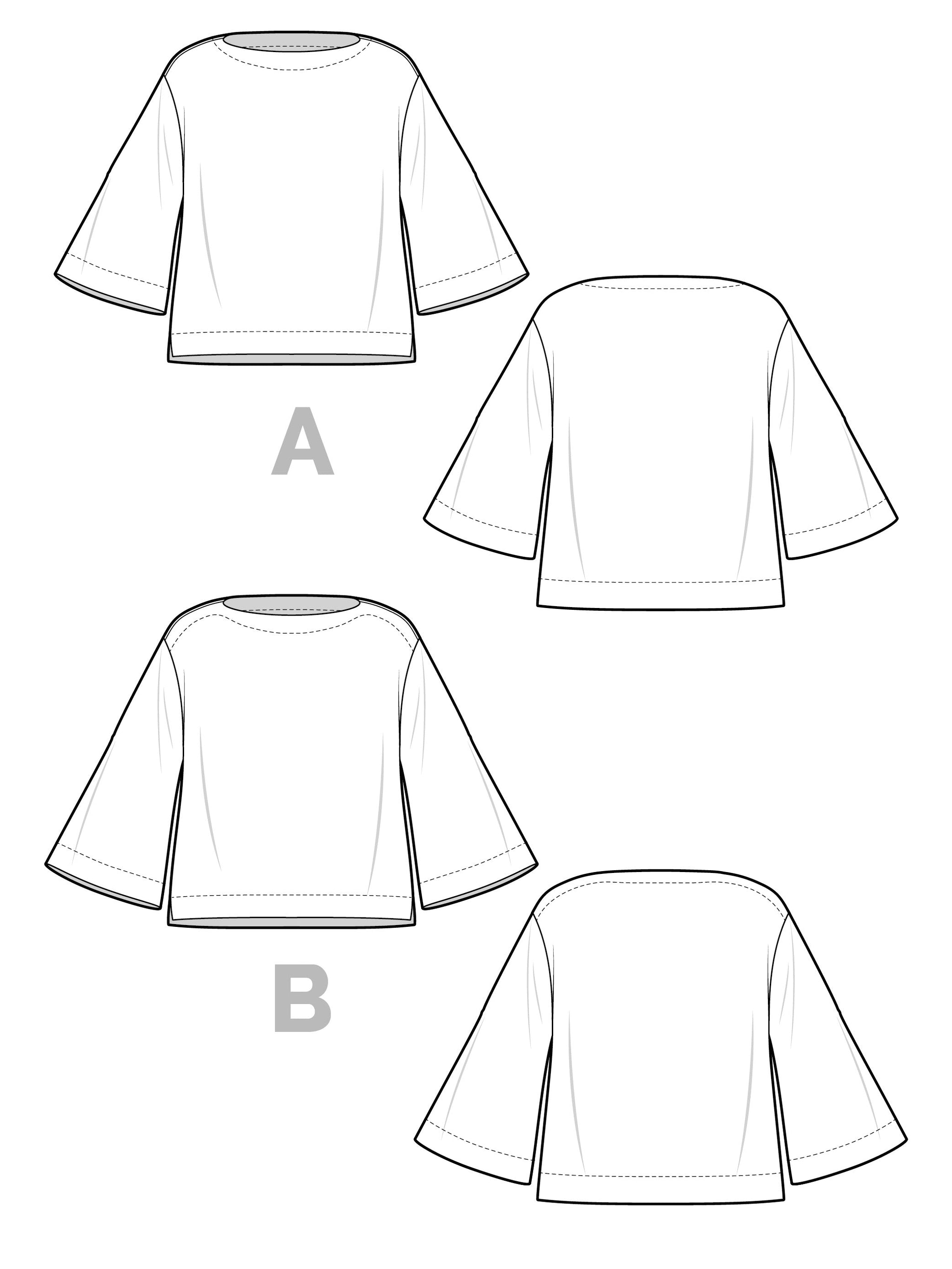 Marine Knit Top + Dress Pattern