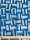 F-COT322-Crossgrid-Artisanal-Cotton-Batik-Teal-White-Core-Fabrics-ruler