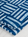F-COT322-Crossgrid-Artisanal-Cotton-Batik-Teal-White-Core-Fabrics-fold