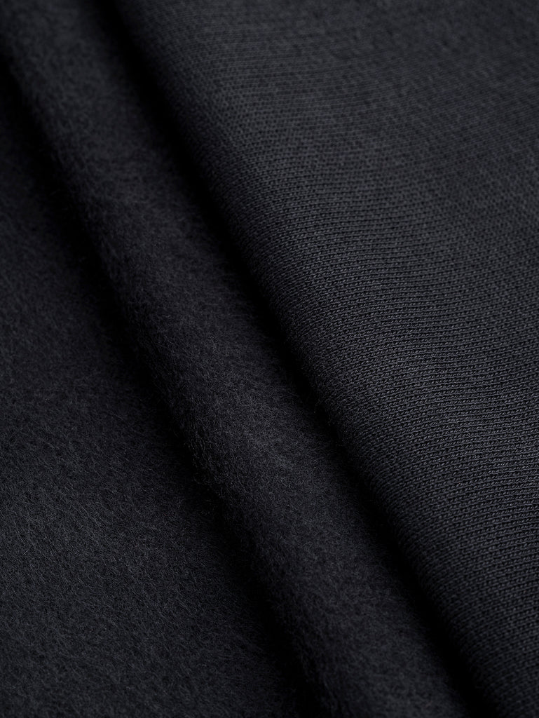 Custom Organic Cotton Fleece - Black
