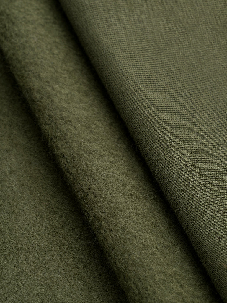 Custom Organic Cotton Fleece - Olive