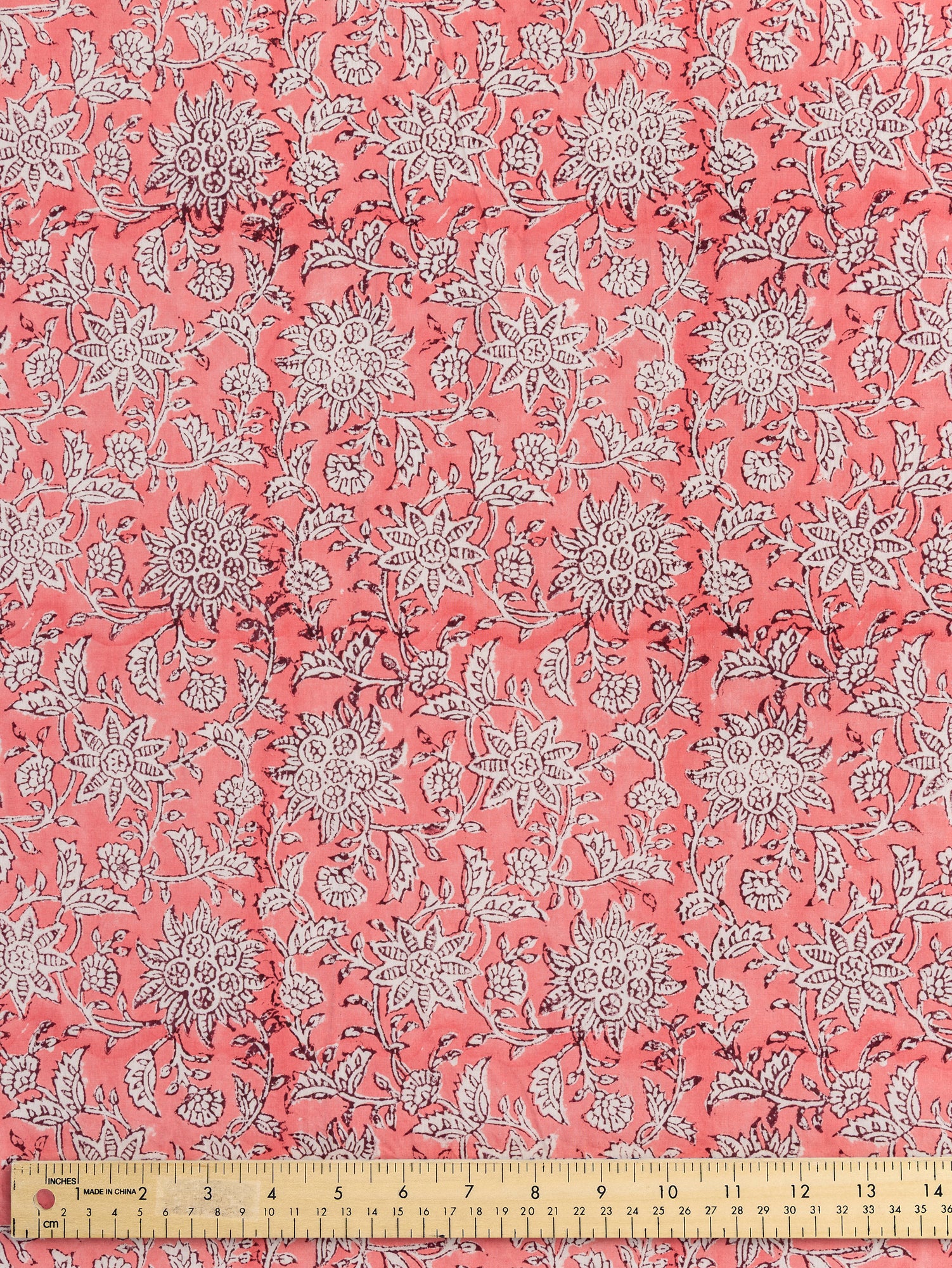 F-COT351-003-Dahlia-Block-Print-Cotton-Voile-White-Watermelon-Burgundy-Core-Fabrics-ruler.JPG