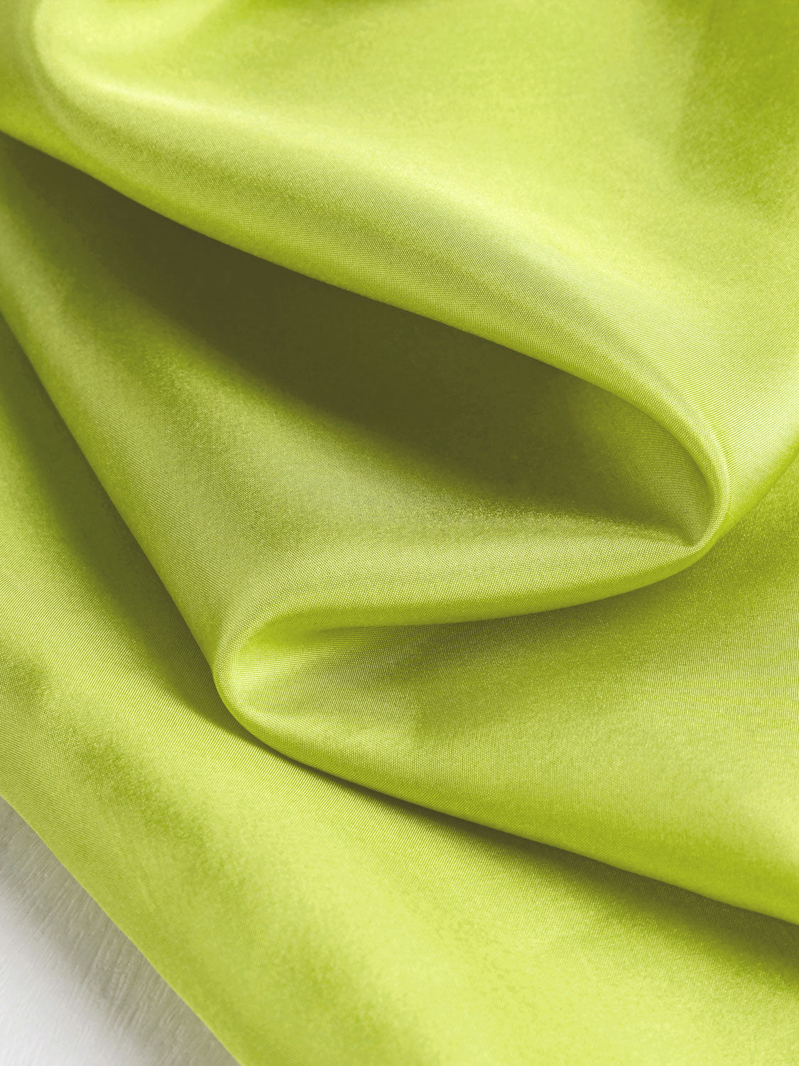 Designer-Habotai-Silk-Deadstock-Chartreuse-Core-Fabrics-scrunched