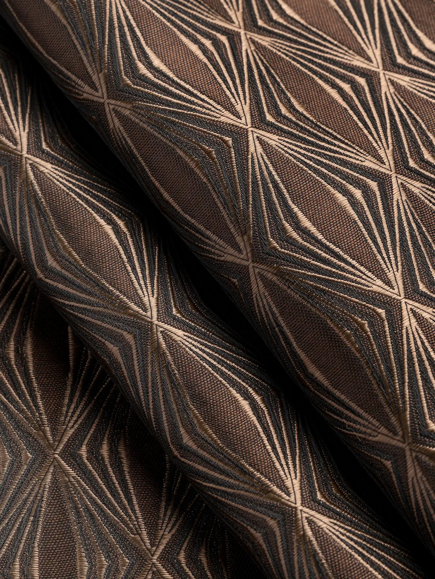 F-DEA192-Diamond-Jacquard-Deadstock-Chocolate-and-Black-Core-Fabrics-fold.webp