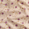 Ditzy Floral Stripe Print BCI Cotton Poplin - Beige + Brown + Purple