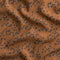 Ditzy Flower Dot Print Ecovero Crepe de Chine - Caramel + Indigo