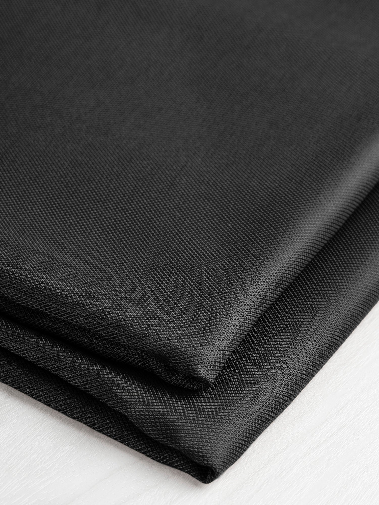 Drapey Dobby Textured Modal - Black | Core Fabrics