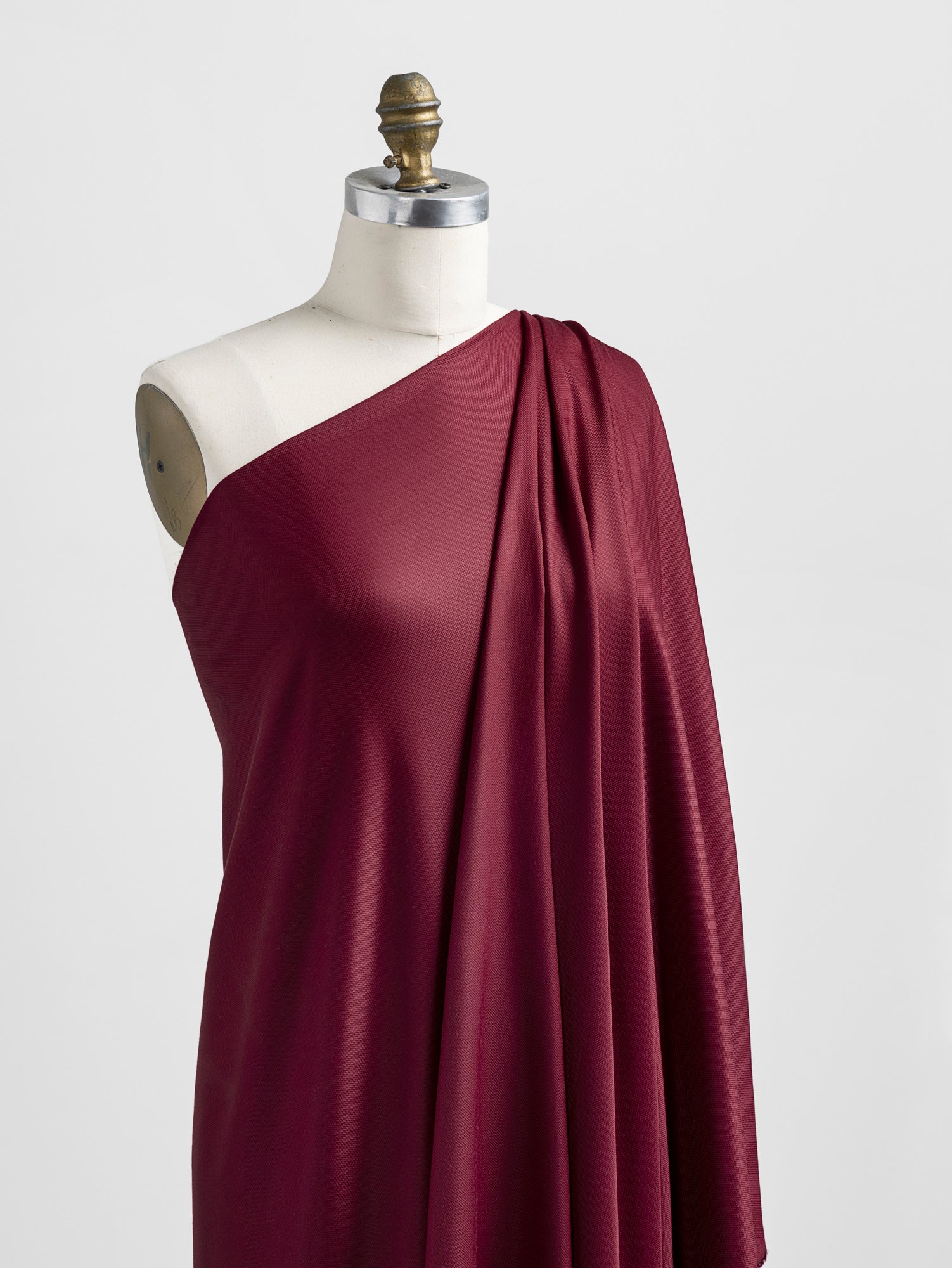 Drapey Dobby Textured Modal - Bordeaux | Core Fabrics
