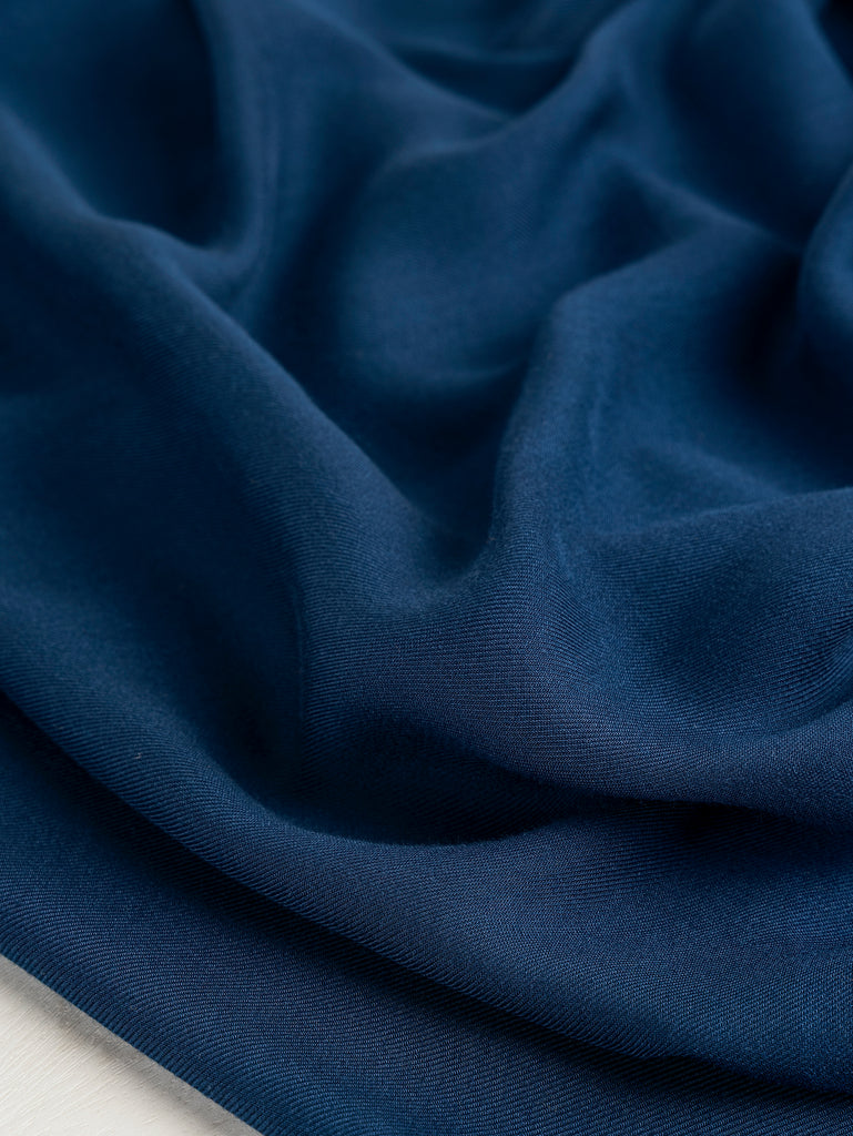 Drapey Lyocell Twill Deadstock - Blue