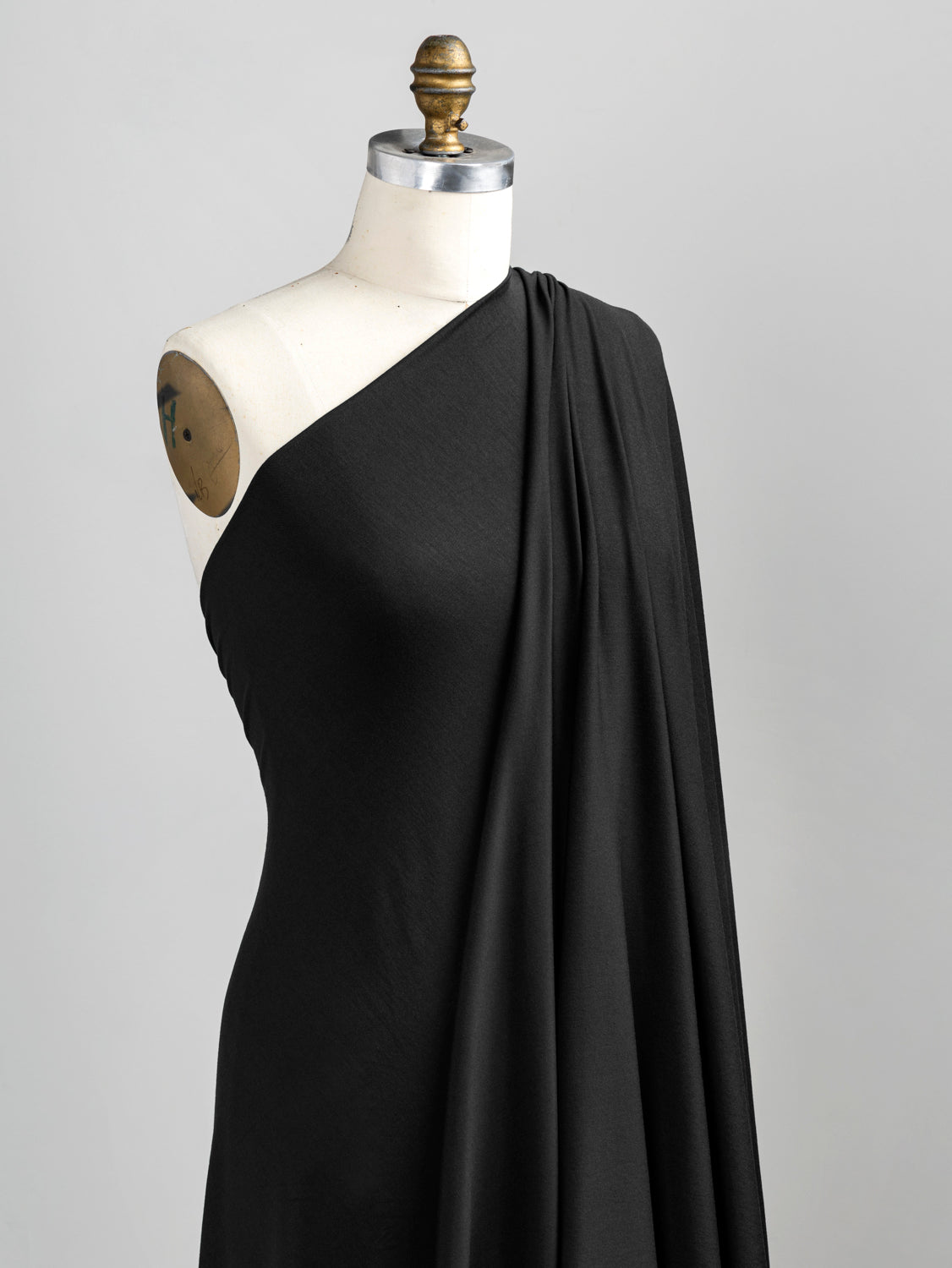 Drapey Tencel Modal Stretch Jersey Knit - Black | Core Fabrics