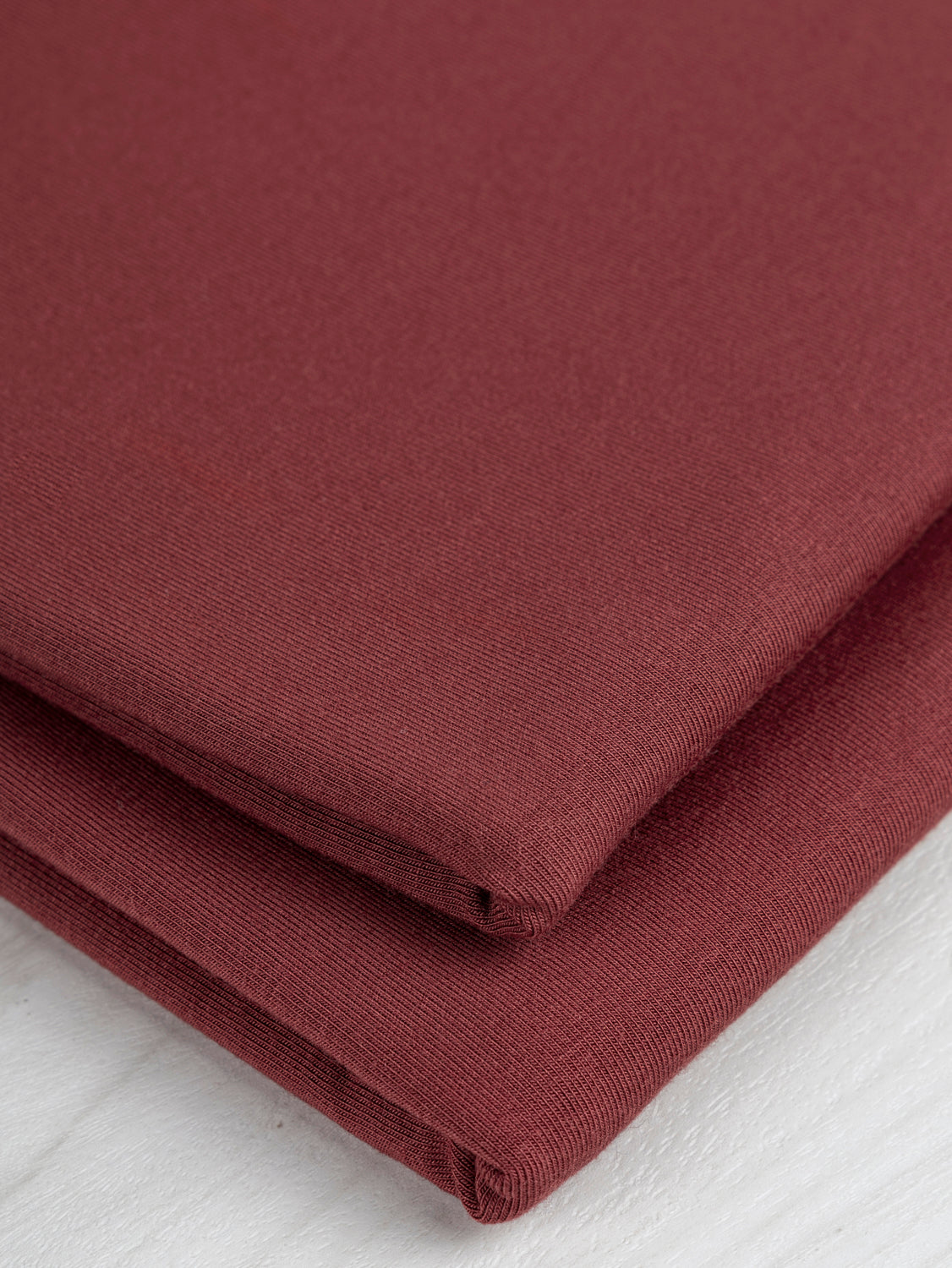 Drapey Tencel Modal Stretch Jersey Knit - Bordeaux | Core Fabrics
