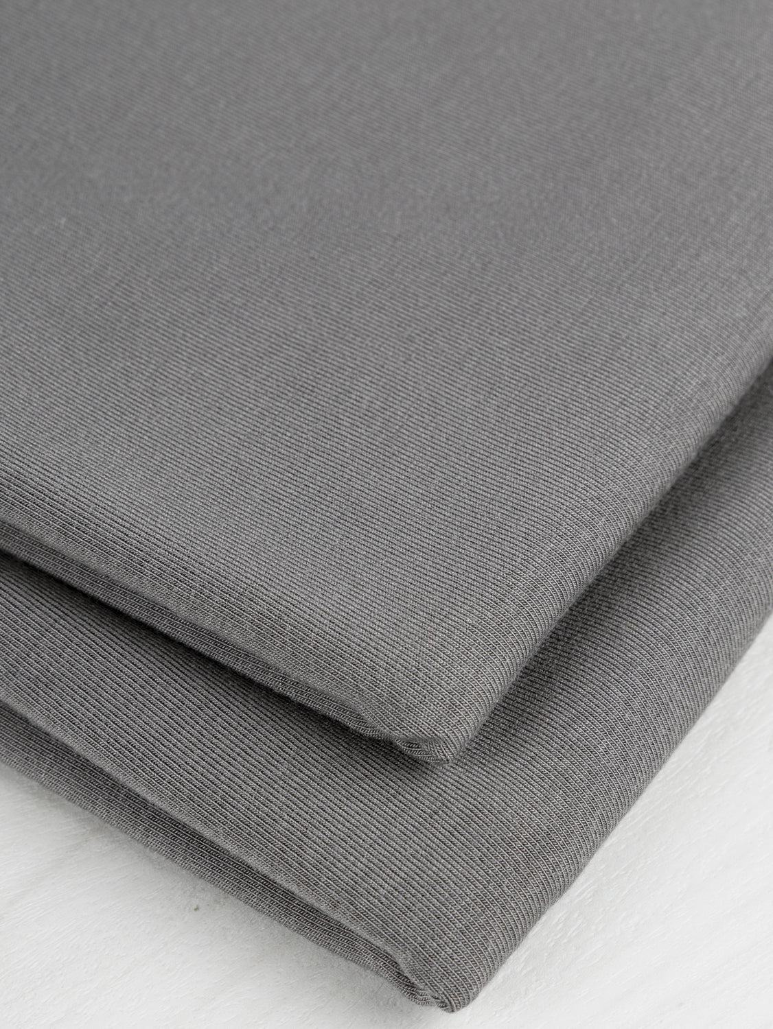 Drapey Tencel Modal Stretch Jersey Knit - Graphite | Core Fabrics