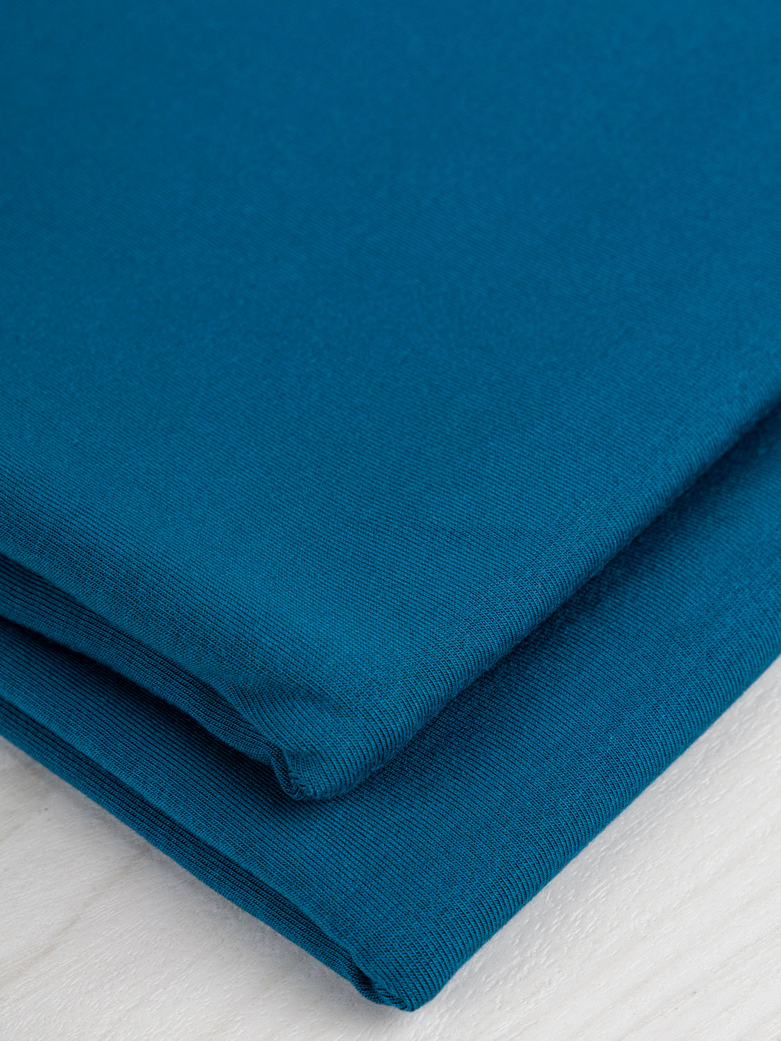 Drapey Tencel Modal Stretch Jersey Knit - Lyons Blue | Core Fabrics