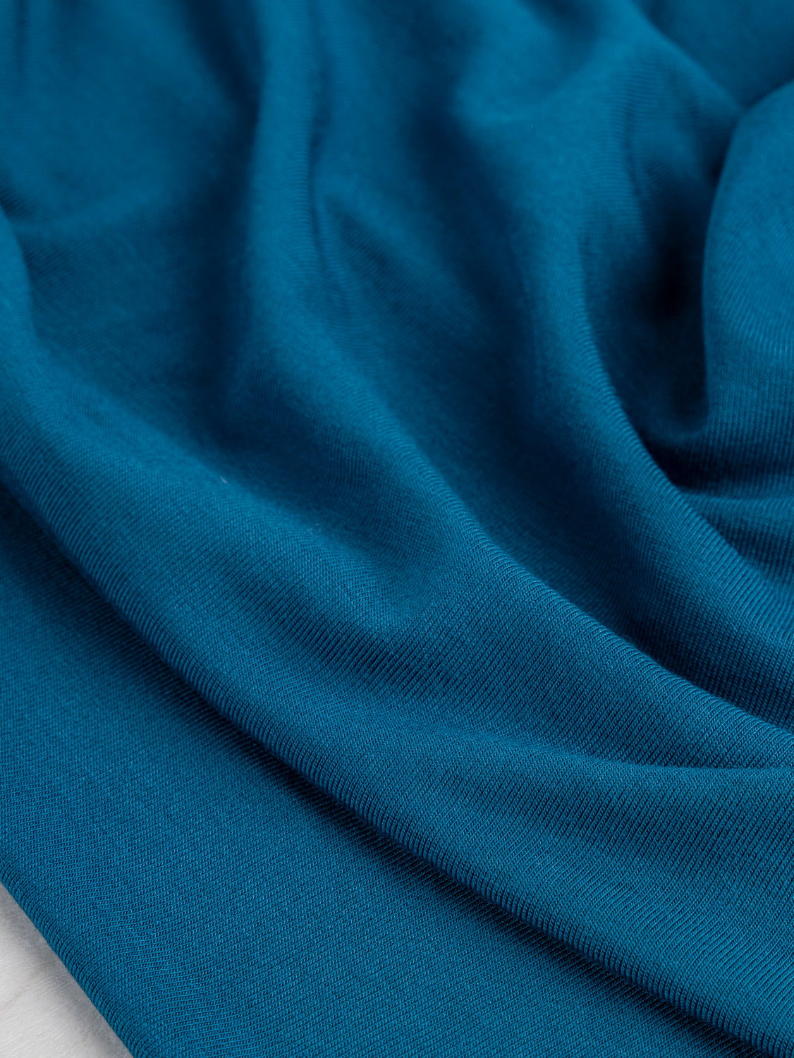 Drapey Tencel Modal Stretch Jersey Knit - Lyons Blue | Core Fabrics