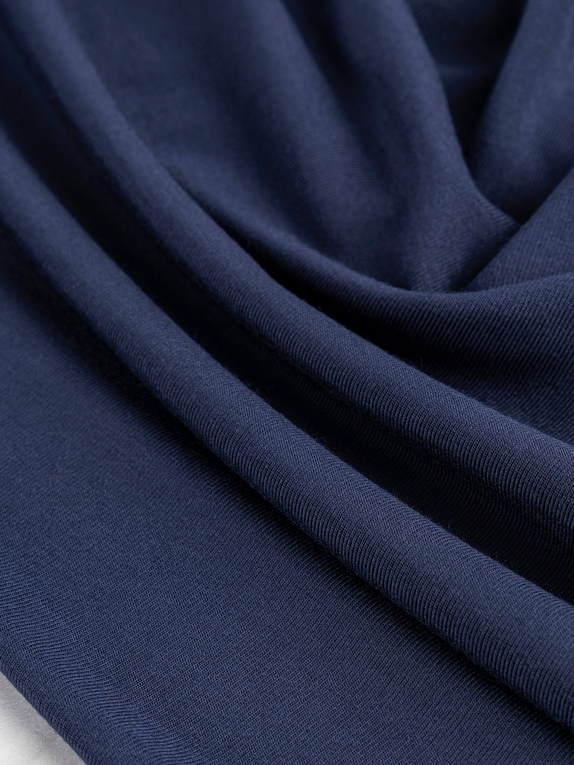 Drapey Tencel Modal Stretch Jersey Knit - Navy | Core Fabrics