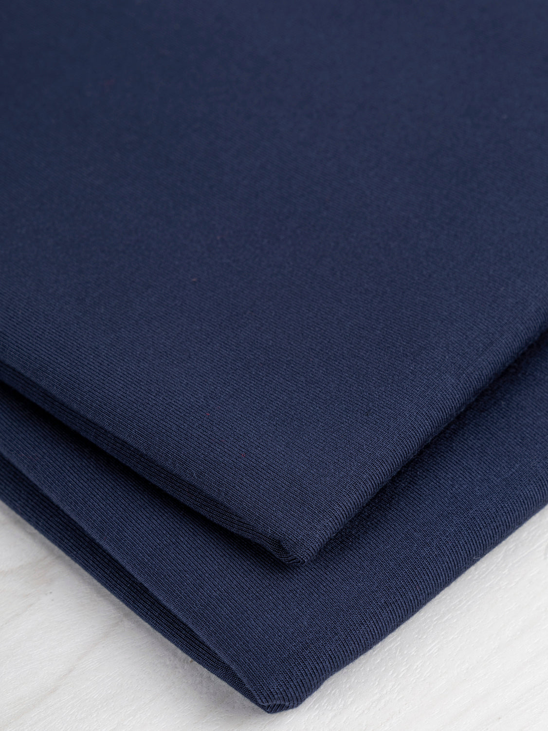 Drapey Tencel Modal Stretch Jersey Knit - Navy | Core Fabrics