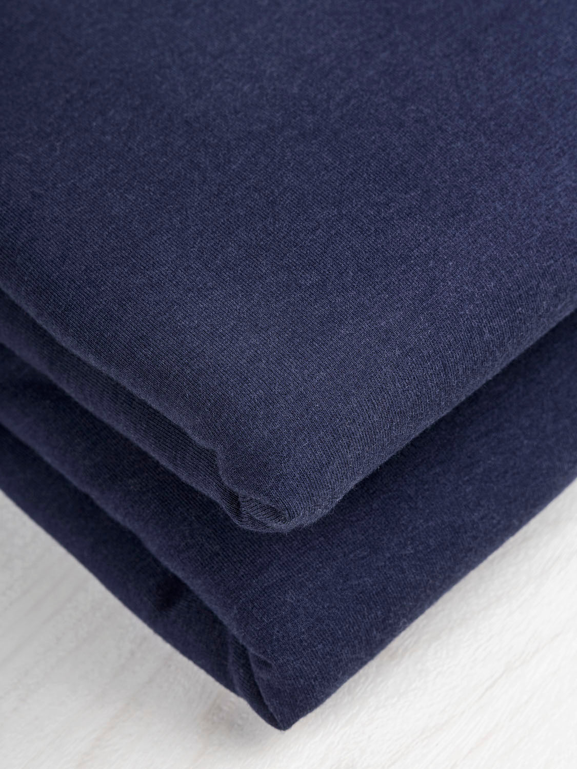 Bamboo Cotton Stretch Fleece - Cobalt | Core Fabrics