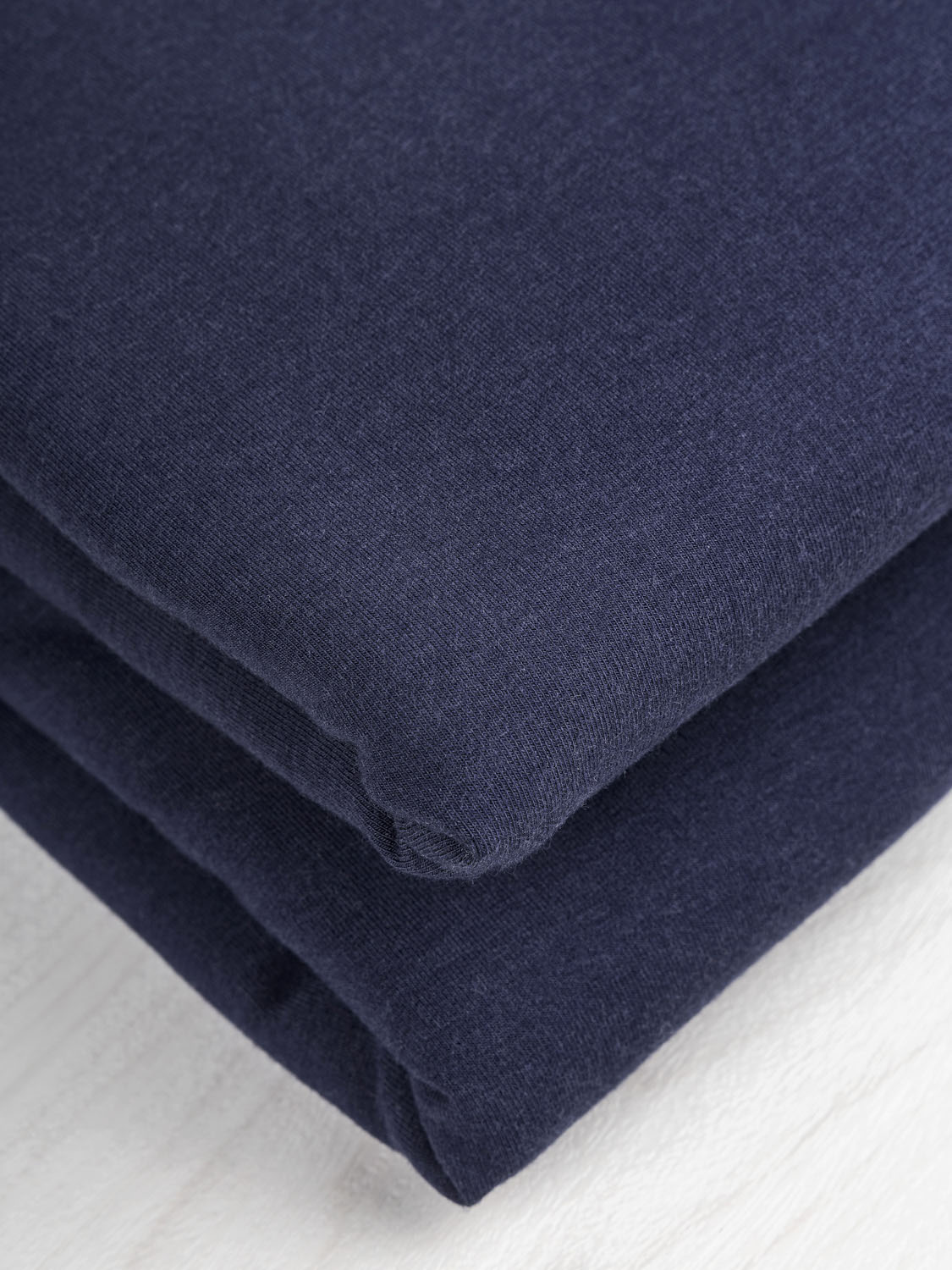 Bamboo Cotton Stretch Fleece - Cobalt | Core Fabrics