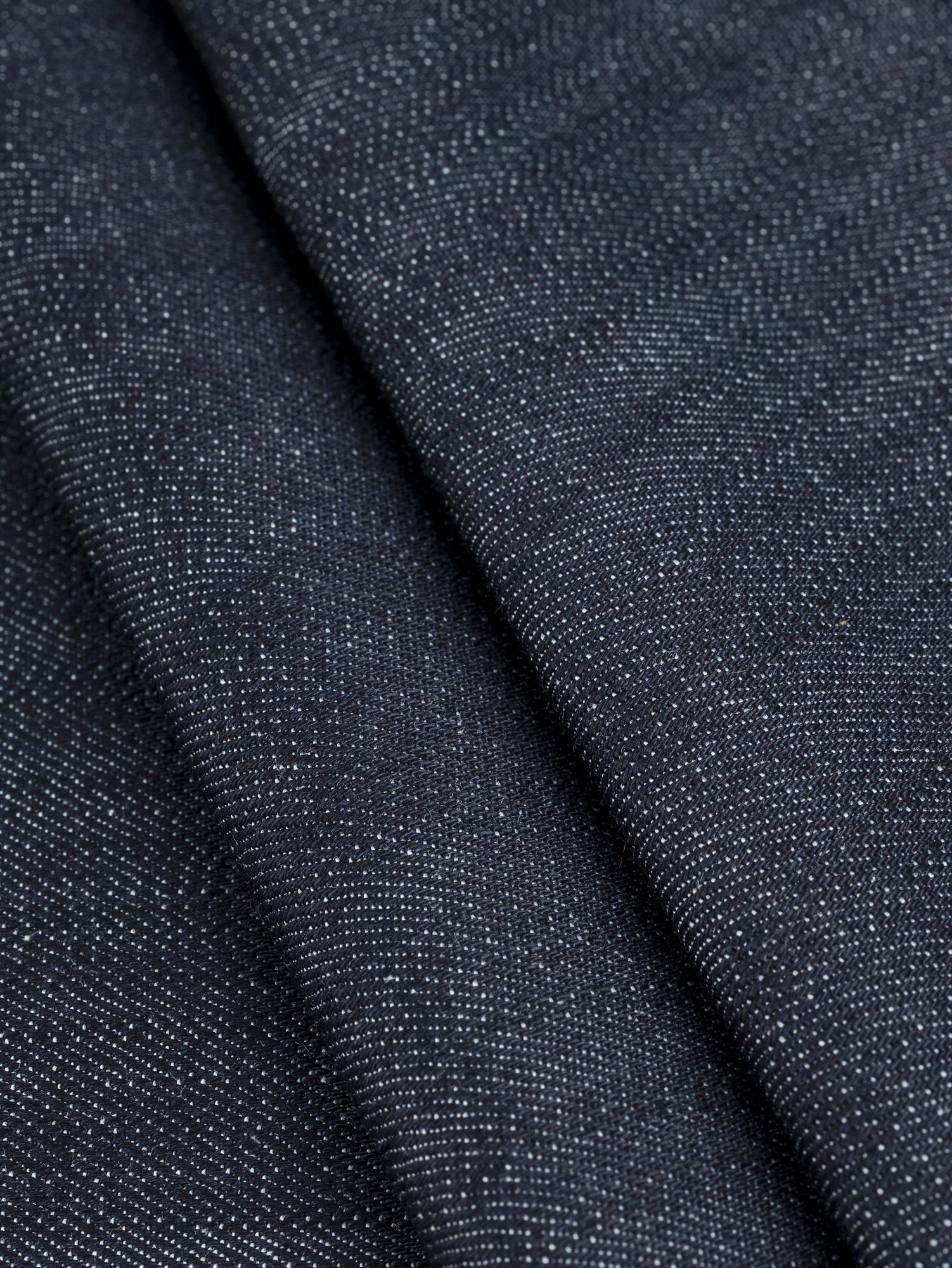 11 oz Cone Mills S-Gene Stretch Denim Deadstock - Fold - Indigo | Core Fabrics