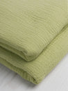 Organic Cotton Double Gauze - Green Apple | Core Fabrics