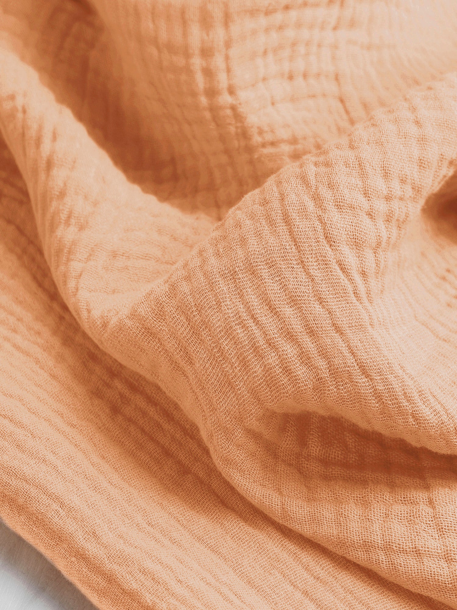 Organic Cotton Double Gauze - Apricot | Core Fabrics