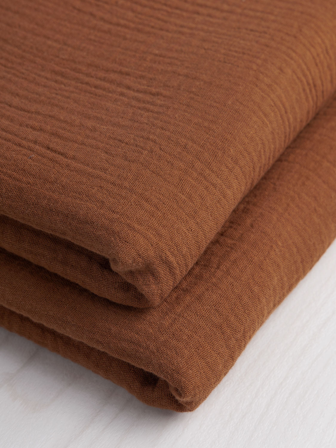 Organic Cotton Double Gauze - Rust | Core Fabrics